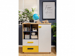 Fanni 2 fiókos 1 ajtós polcos komód