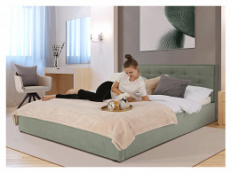 ELIE-180 kárpitozott ágykeret ágyráccsal 180x200 matrac nélkül