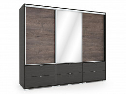 CZR-239 tükrös tolóajtós gardróbszekrény 239 cm