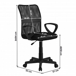 Remo irodai forgószék, fekete