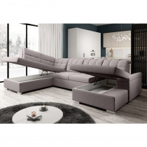 Oreo U ágyneműtartós kinyitható sarok ülőgarnitúra, balos