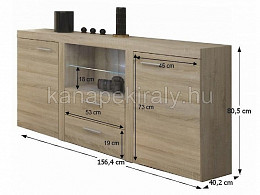 ROCH polcos fiókos komód