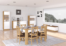 Hybrid előszobafal - Burgundy tölgy - Fehér
