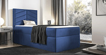 ST7 boxspring ágyneműtartós kárpitozott bonellrugós matracos ágy 80x200, balos
