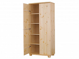 CLDI polcos tömör borovi fenyő gardróbszekrény