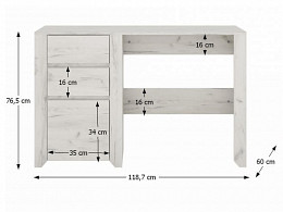 Anda PC asztal, 119 cm
