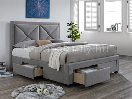 XDR-160 kárpitozott ágykeret ágyráccsal 160x200
