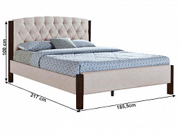 ELEA-180 kárpitozott ágykeret ágyráccsal 180x200 matrac nélkül
