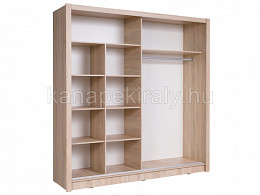 BRGM-001 tolóajtós gardróbszekrény 205 cm