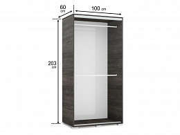 BND-100 tolóajtós gardróbszekrény 100 cm