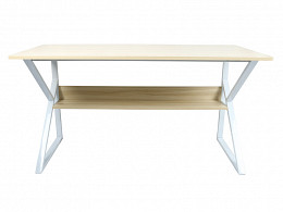 TARC-140 fémvázas íróasztal polccal, 140 cm