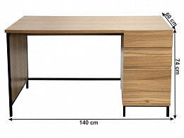 ALYD fémvázas íróasztal, 140 cm