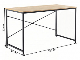 MLL-120 fémvázas íróasztal, 120 cm