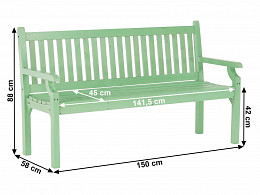 KOKE-150 favázas kerti pad