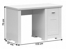 Nira PC asztal, 115 cm
