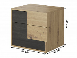 BFRA 2 fiókos éjjeliszekrény
