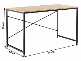 MLL-90 fémvázas íróasztal, 90 cm