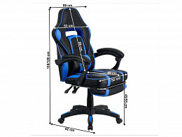 GNNR gamer forgószék lábtámasszal
