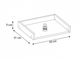 Mia polc 50 cm