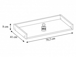Mia polc 78 cm