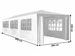 Kerti party sátor, sörsátor 3x9 m