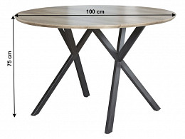 AKT-100 fix étkezőasztal, 100 cm