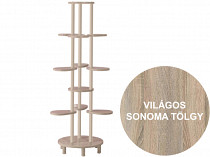 EGDV-03 nagy tripla virágtartó, világos Sonoma tölgy