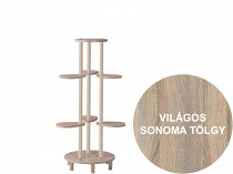 EGDV-02 közepes tripla virágtartó, világos sonoma tölgy