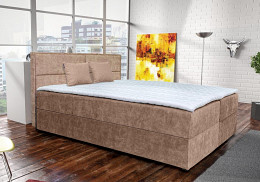 Aramis ágyneműtartós kárpitozott boxspring ágy 180x200