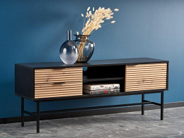 Murano RTV-1 tv-állvány, artisan tölgy - fekete