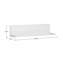 Erodin polc 90 cm, fehér