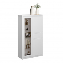 Erodin alacsony vitrin 2D1W1S, fehér