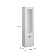Erodin vitrin 1D1W1S, fehér