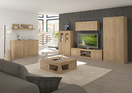 Verin könyvespolc 1DSW 2 ajtó 1 fiók - Cremona tölgy