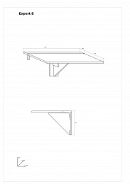 Expert 8 lehajtható étkezőasztal - Endgrain tölgy