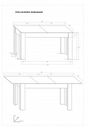 Étkezőasztal kihúzható asztallappal - Artisan tölgy