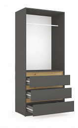 BSS 13 gardróbszekrény 90 cm, balos