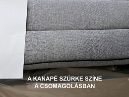Blanka ágyfunkciós karfás kanapéágy ágyneműtartóval, szürke