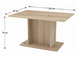 MDRN-120 étkezőasztal, 120 cm