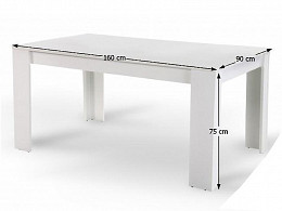 TOYM-160 étkezőasztal, 160 cm
