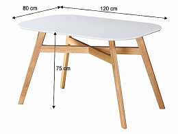 CYR-120 fix étkezőasztal, 120 cm