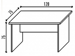 Malibu 20 íróasztal, 120 cm