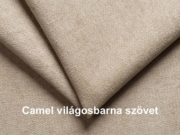 Izland 2 ággyá kihúzható keskeny karfás kanapé ágyneműtartóval, camel világosbarna