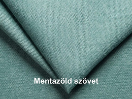 Izland 2 ággyá kihúzható keskeny karfás kanapé ágyneműtartóval, mentazöld