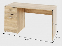 BNY-140 számítógépasztal, 140 cm