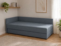 Fontana rugós heverő ágyneműtartóval 90x190, balos