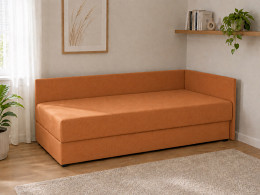 Fontana rugós heverő ágyneműtartóval 90x190, jobbos