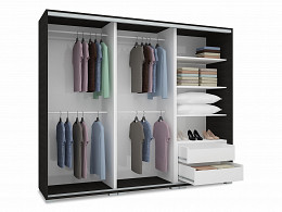 BNGK-239 tükrös tolóajtós gardróbszekrény 239 cm