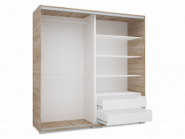 BRN-180 tükrös gardróbszekrény 180 cm