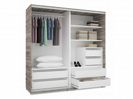 BRV-160 tolóajtós gardróbszekrény 160 cm